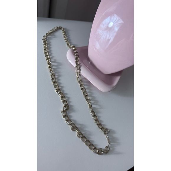 Gold Tone Chunky Chain Link Necklace 18" Long Statement Fashion Jewelry OS - Picture 3 of 4